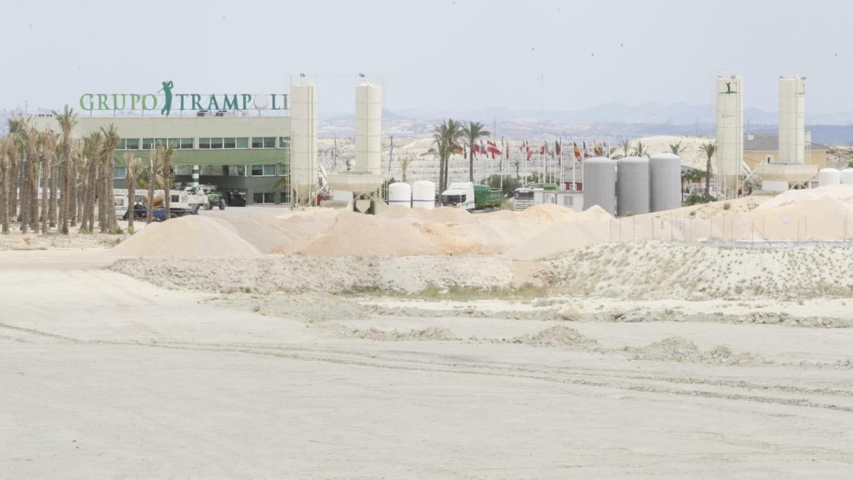 Obras del Grupo Trampolín Hills en Campos del Río donde se pretendía levantar la macrourbanización, en el año 2008.