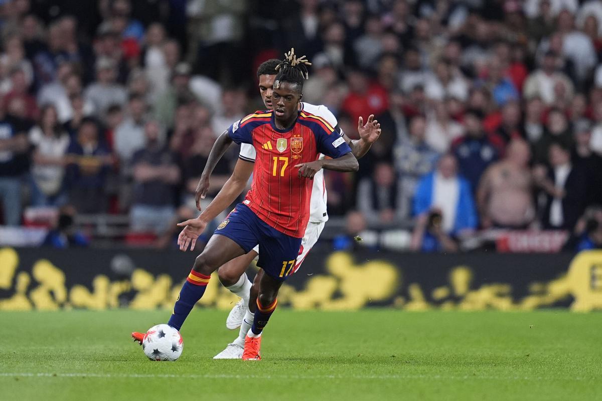 Inglaterra - España en el estadio de Wembley.