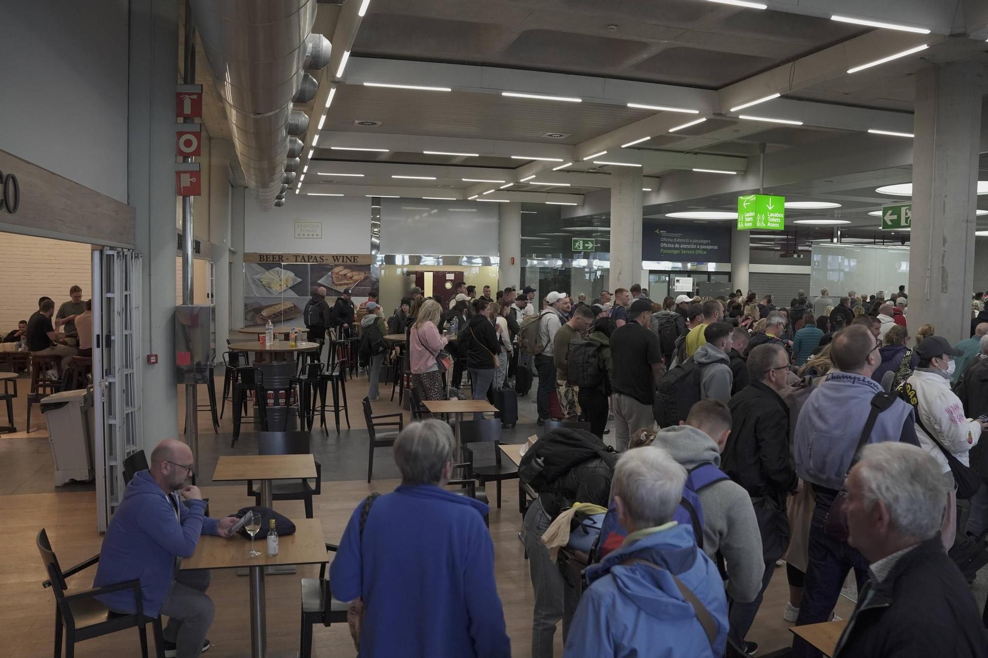 Nuevas retenciones en el control de seguridad del aeropuerto de Palma