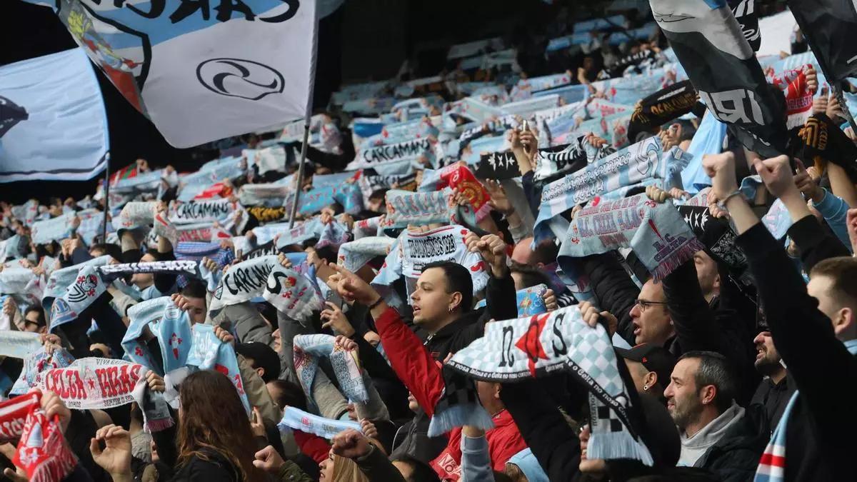 La afición del Celta