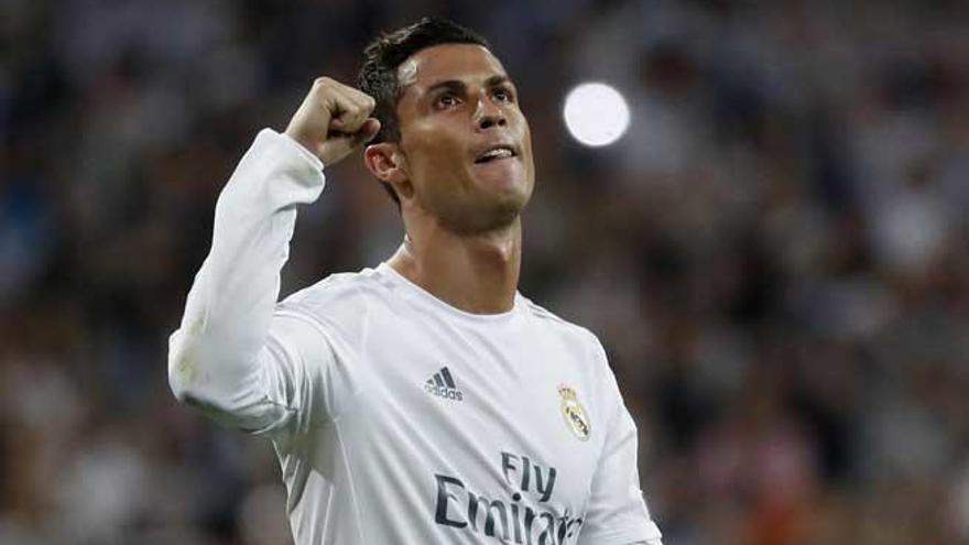 Cristiano Ronaldo celebra el triunfo del Real Madrid.