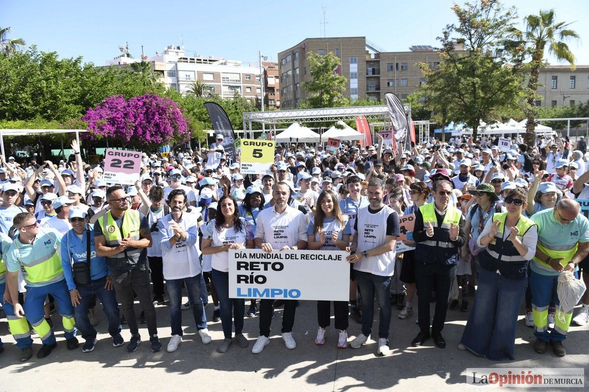 Todas las imágenes del reto de limpieza del río Segura en Murcia