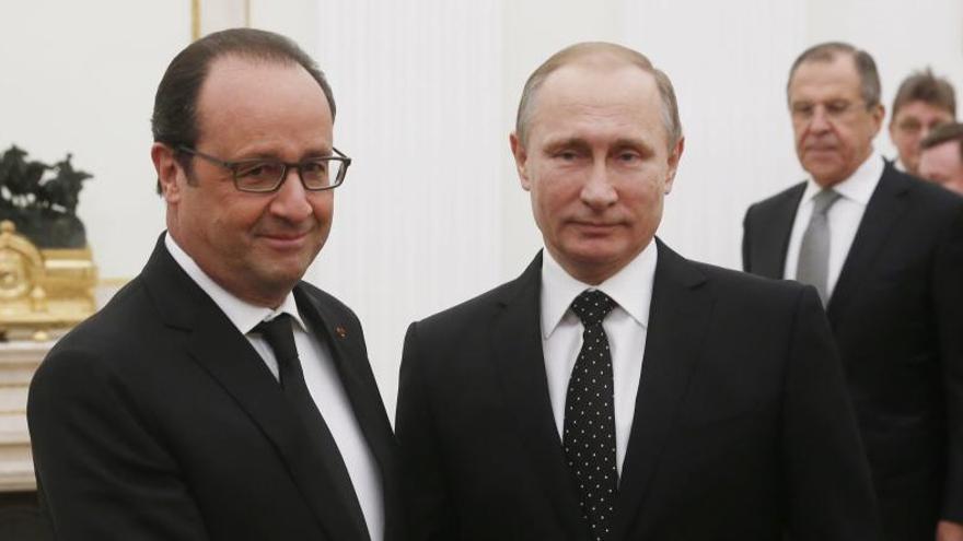 Putin y Hollande quieren una &quot;gran coalición&quot; contra el EI