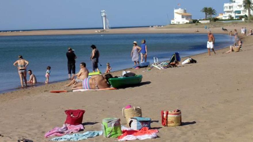 El tramo de playa donde falleció la residente de 72 años.