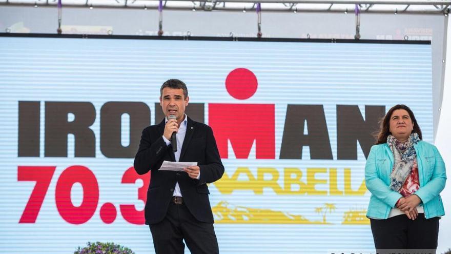 El alcalde de Marbella, José Bernal, durante su intervención en Mallorca.