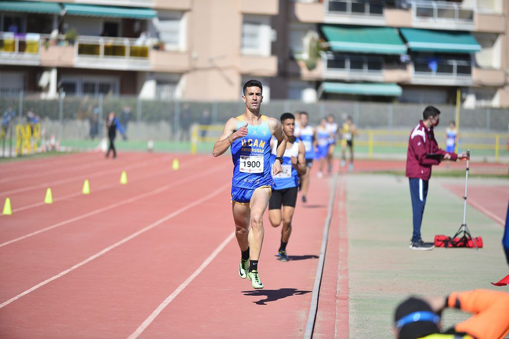 Pruebas de atletismo nacional en la pista de atletismo de Cartagena este domingo