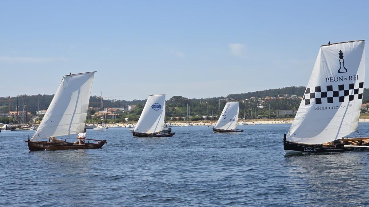 Un momento da regata disputada onte en Portonovo.