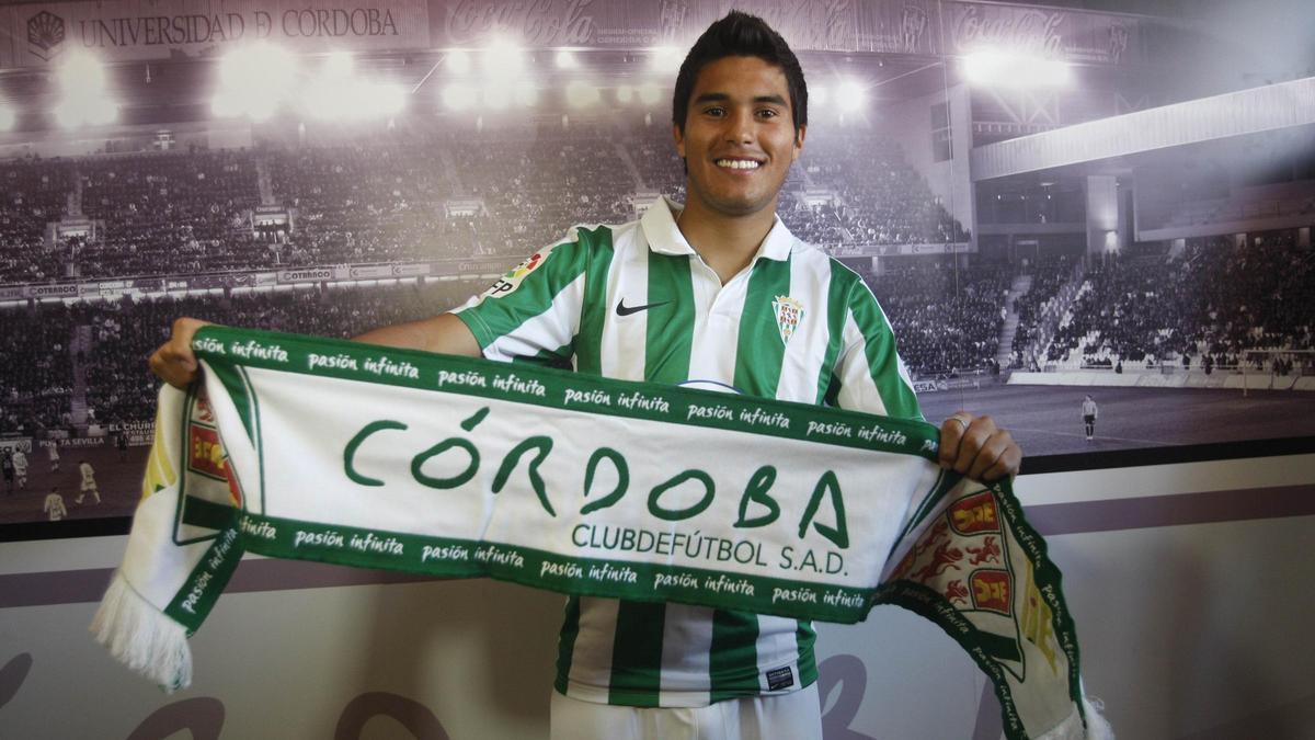 El mexicano Ulises Dávila, en su temporada en el Córdoba CF.