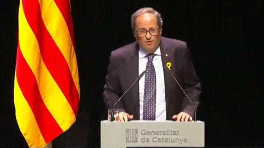 Ciudadanos, PSC y PPC reprochan a Torra que &quot;excluyese&quot; a más de la mitad de catalanes