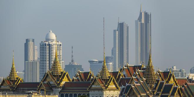 Vistas de la ciudad de Bangkok.