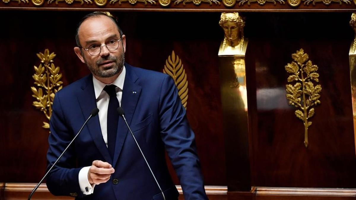 Edouard Philippe en la Asamblea Nacional.