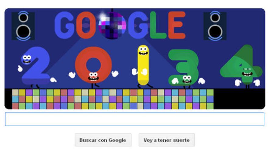 Google celebra la Nochevieja con un divertido &#039;doodle&#039;