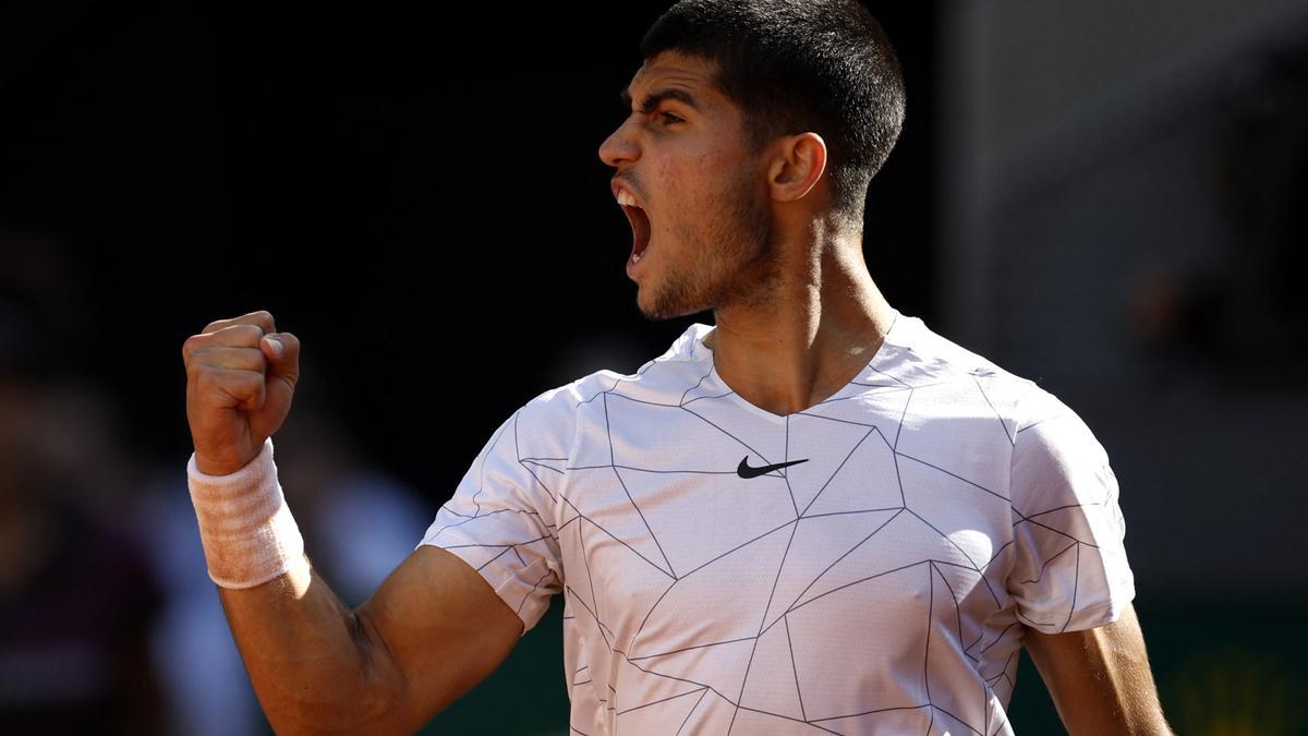 Carlos Alcaraz, a semifinales del Madrid Open.