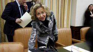 La nova fiscal general de l’Estat, Consuelo Madrigal, aquest dijous al Congrés.