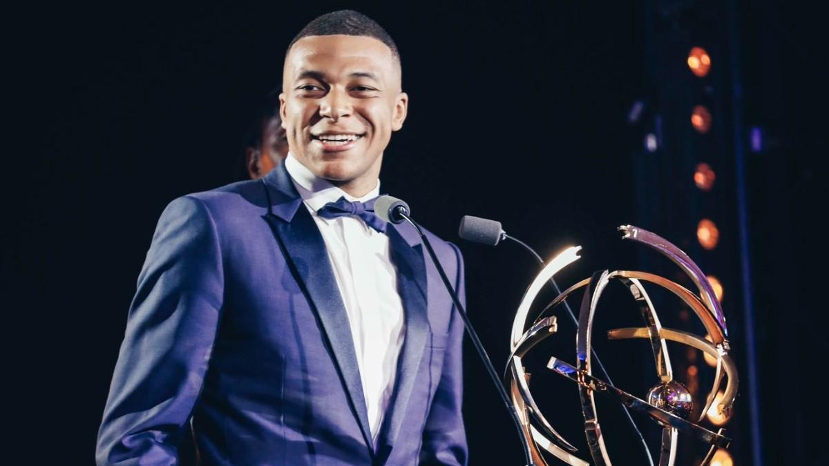 Mbappé, premiado como mejor jugador del año en la gala de la UNFP