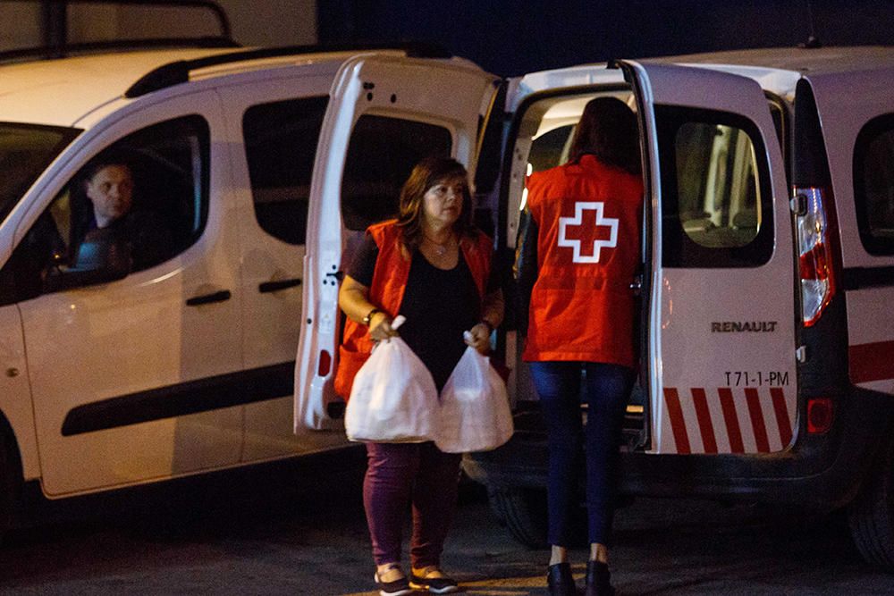 Refugio de los afectados por el incendio del edificio okupa en Ibiza