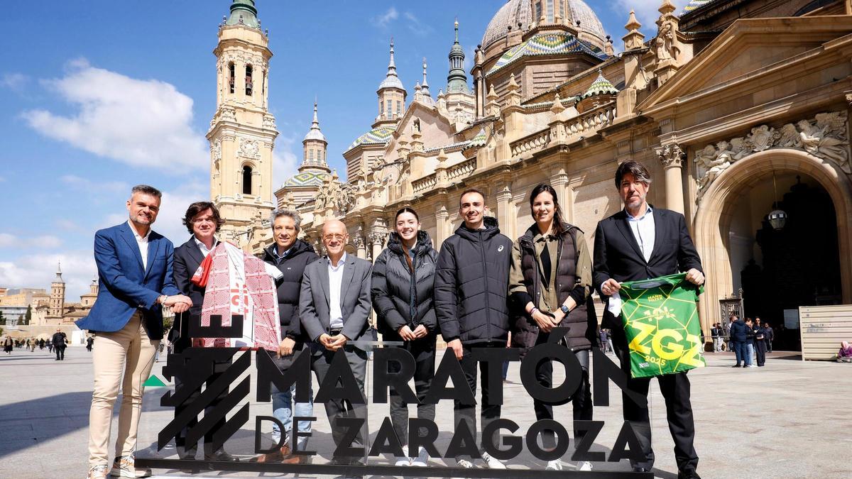 El Maratón de Zaragoza ha sido presentado este miércoles en el ayuntamiento.