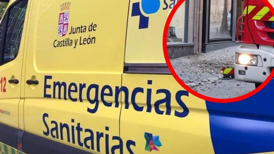 Un hombre herido en Zamora tras caerle un &quot;cascote&quot; en la cabeza