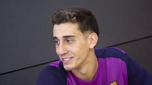 Entrevista Barrufet jugador del FC Barcelona handbol Foto: Dani Barbeito Balonmano Ciutat Esportiva Joan Gamper
