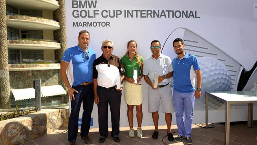 Los ganadores del torneo disputado en Anfi Tauro Golf.