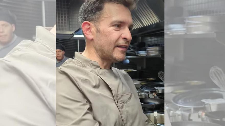 El chef del Bulebar Montecanal durante un vídeo.