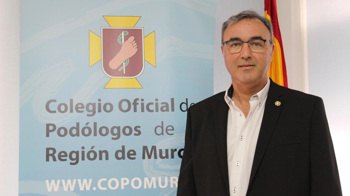 Francisco Barranco, Presidente del Colegio de Podólogos de la Región de Murcia