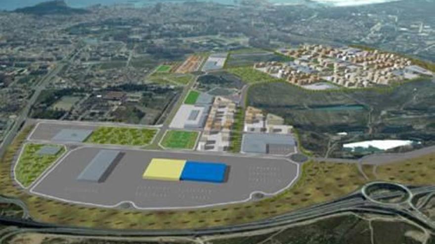 Recreación del proyecto presentado por Alicante Avanza para la instalación de Ikea en Rabasa.