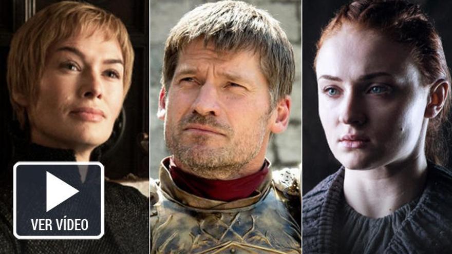 Lena Headey, Nikolaj Coster-Waldau y Sophie Turner.