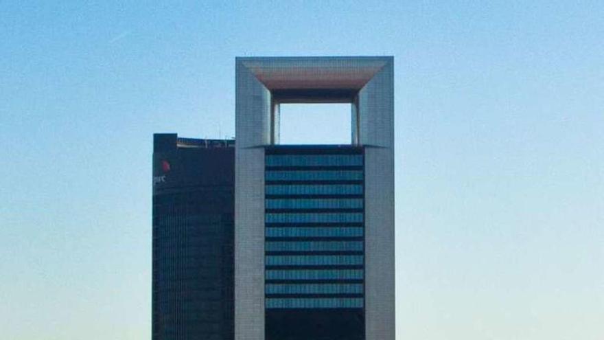 Vista de la Torre Cepsa, en Madrid.