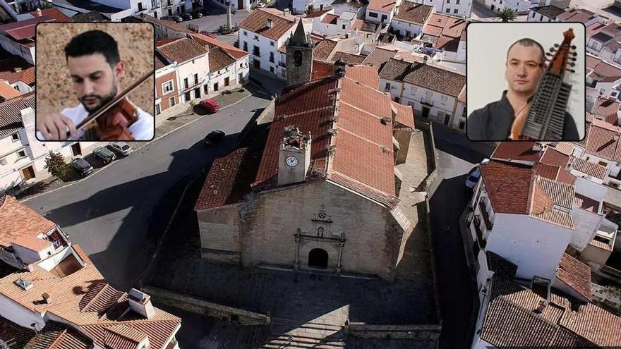 El templo de Malpartida de Cáceres se llena de música barroca y clásica con instrumentos poco frecuentes