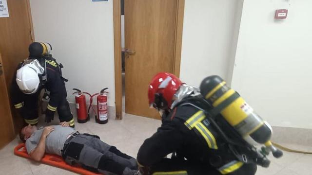 Simulacro de incendio con Emerxencias de Lalín en Domusvi | EMERXENCIAS LALÍN