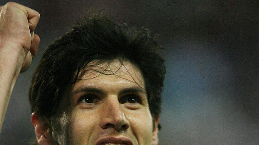 feliz. Luque ha vuelto a sentirse futbolista en Málaga.