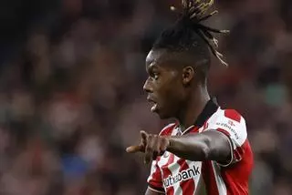 Nico Williams empieza un tratamiento "externo" al Athletic para tratar su pubalgia