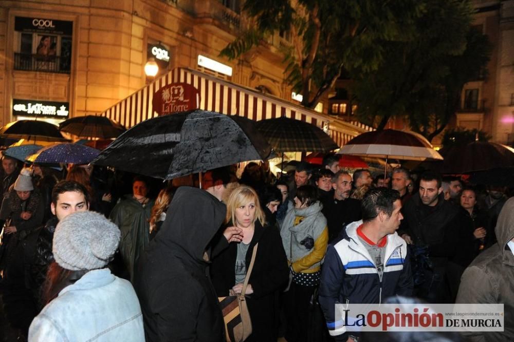 Protesta por la agresión a Andrés Martínez