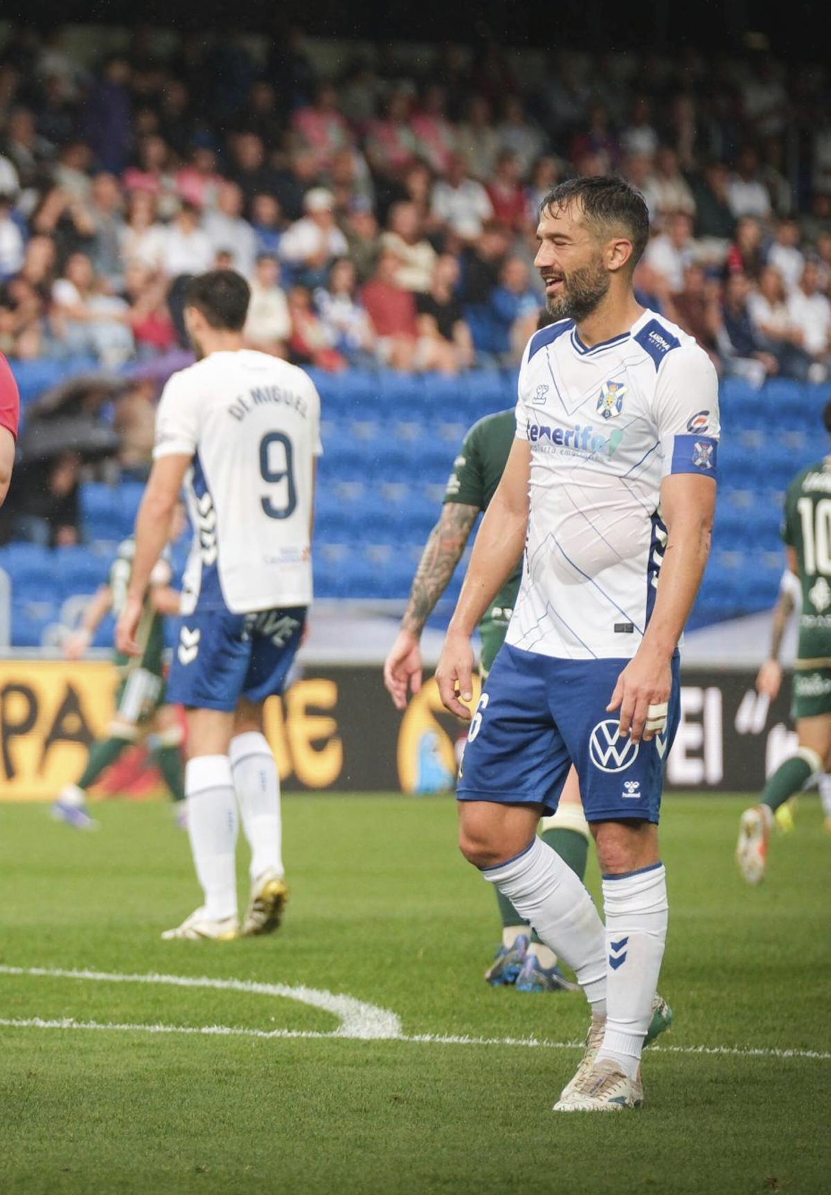 Aitor Sanz, al término del partido. | ANDRÉS GUTIÉRREZ