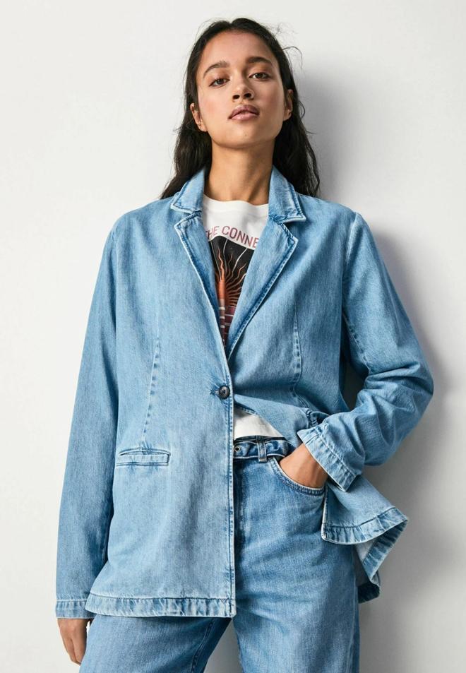 Blazer denim de Pepe Jeans (Zalando)