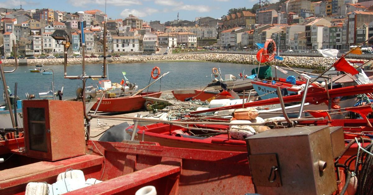 Barcos amarrados en el puerto de A Guarda, el único de Galicia situado íntegramente en mar abierto. | JOSÉ LORES
