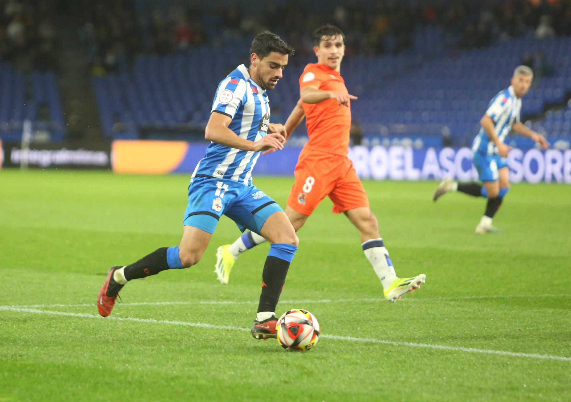 El Dépor gana en Riazor con doblete de Lucas a la Real Sociedad B (2-1)