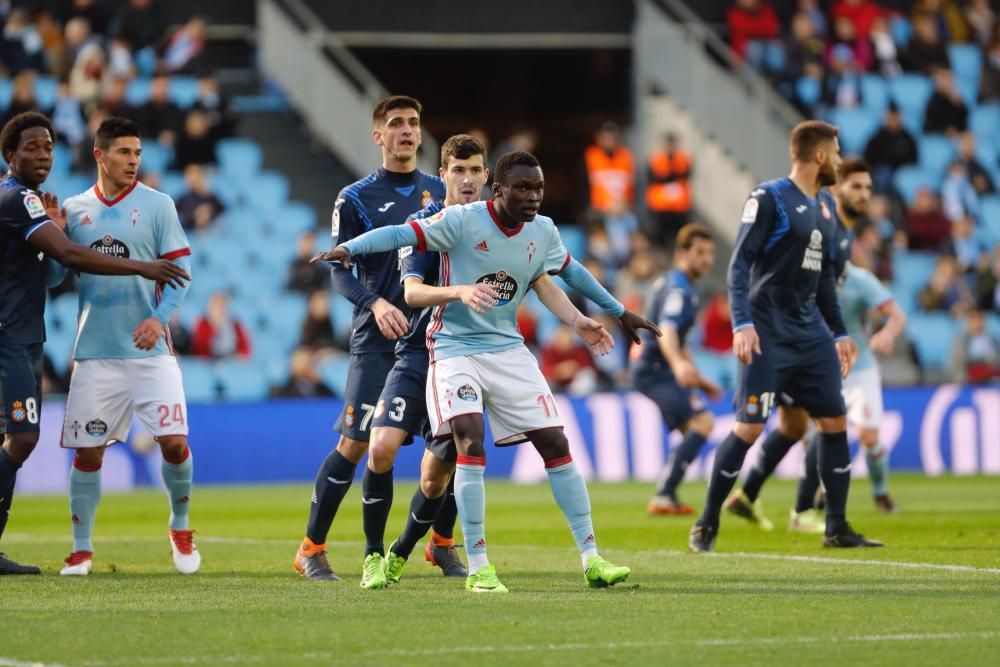 Las mejores fotos del empate entre el Celta y el Espanyol en la jornada 23 en Balaídos.