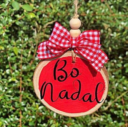 Uno de los nuevos diseños de bolas de Navidad de Crea con Adva.