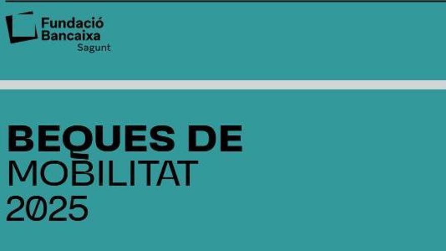 Cartel anunciador de las becas.