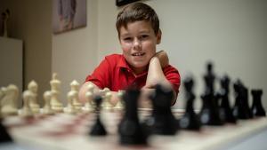 El ajedrecista Marc Barceló, campeón del mundo, en su casa de Tarragona.