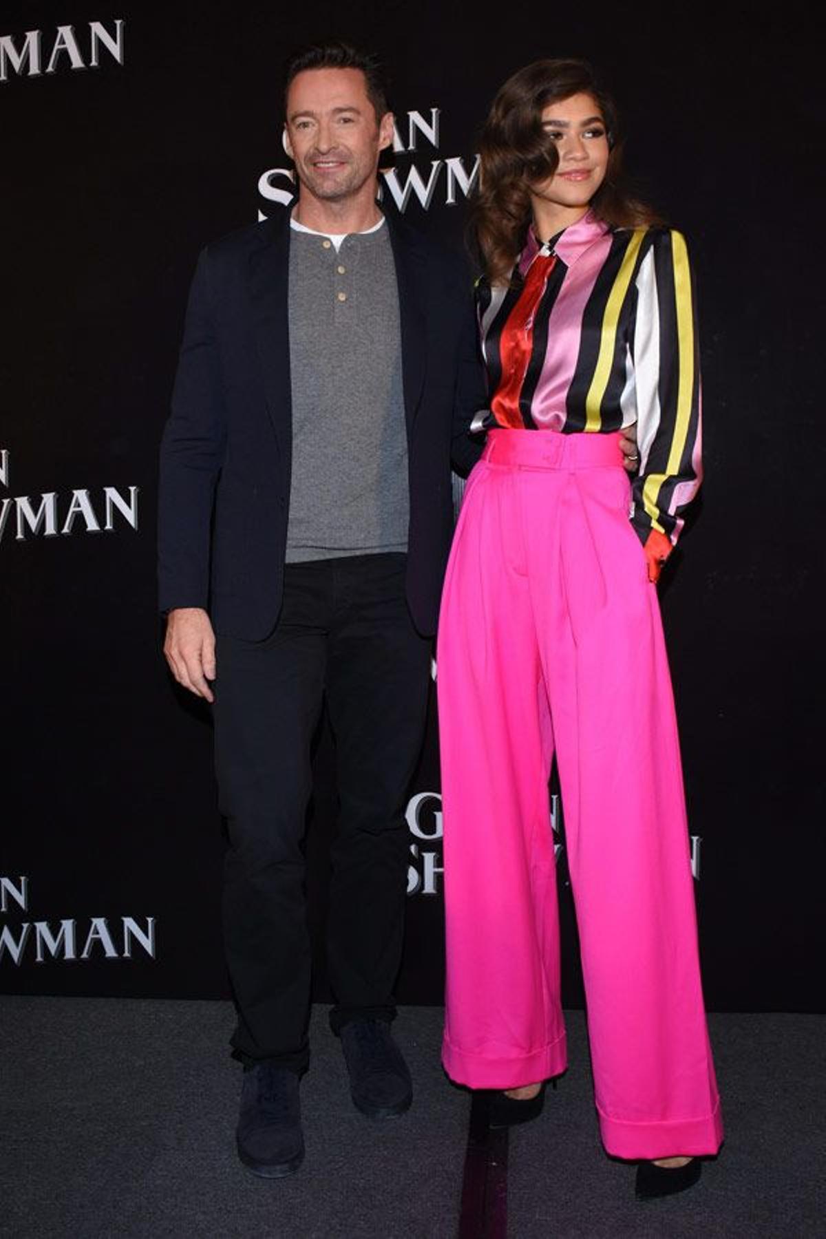 Zendaya y Hugh Jackman