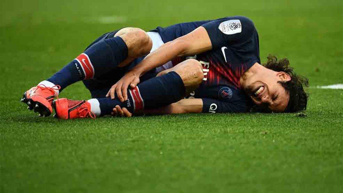 Cavani se lesionó con el PSG