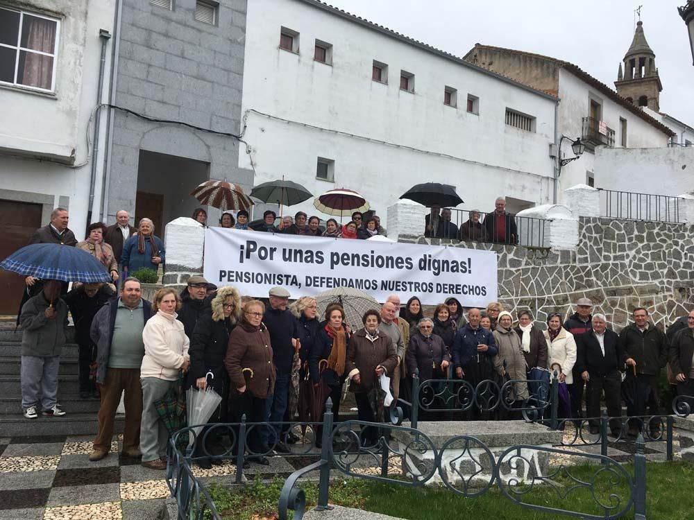 Protestas en defensa de las pensiones en la provincia