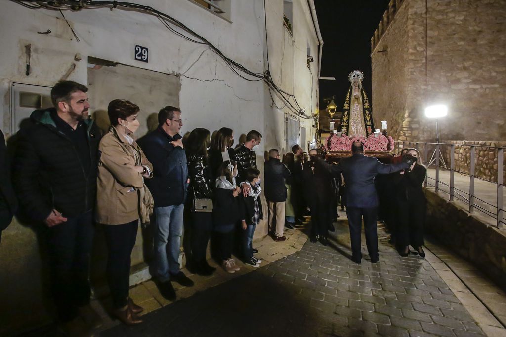 Semana Santa de Lorca 2022: Virgen de la Soledad del Paso Negro, iglesia y procesión