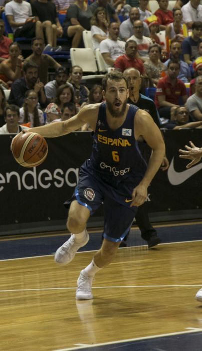 08/08/2017 deportes  partido entre la selección española  de Baloncesto contra Tunez