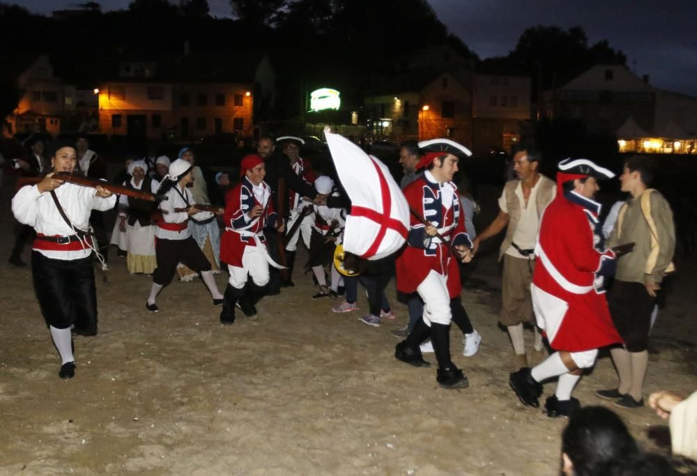 tropas británicas y holandesas en  Arealonga