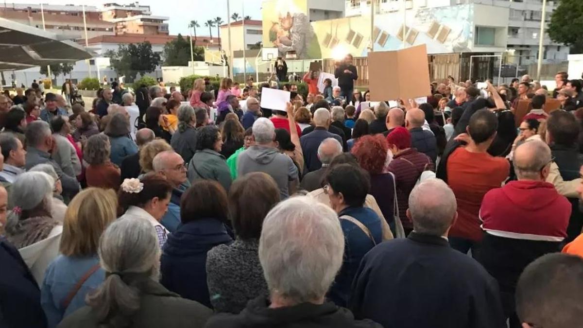Una de las protestas en el Parque del Oeste