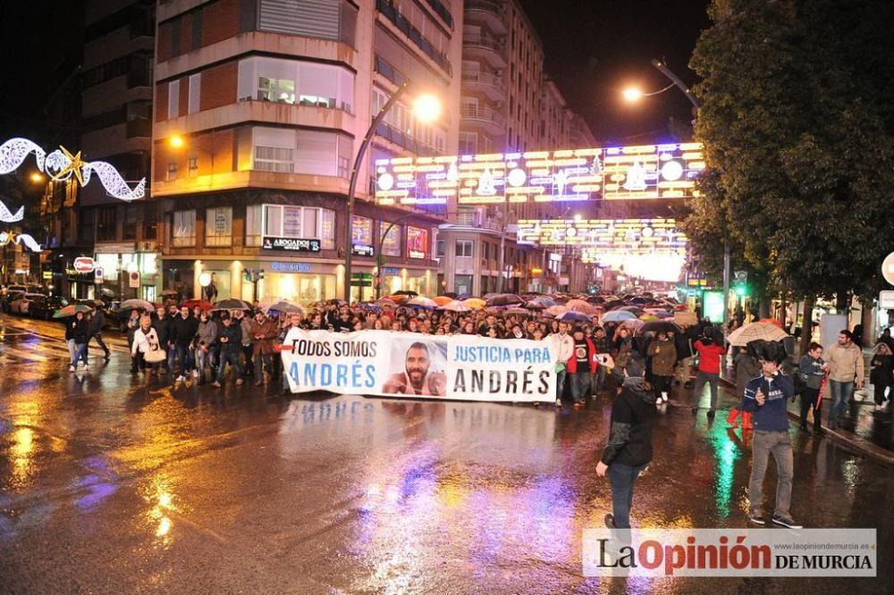 Protesta por la agresión a Andrés Martínez